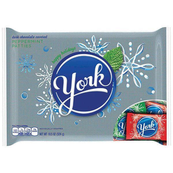 York Peppermint Patties Christmas Wreaths: 32-Piece Bag - Candy Warehouse