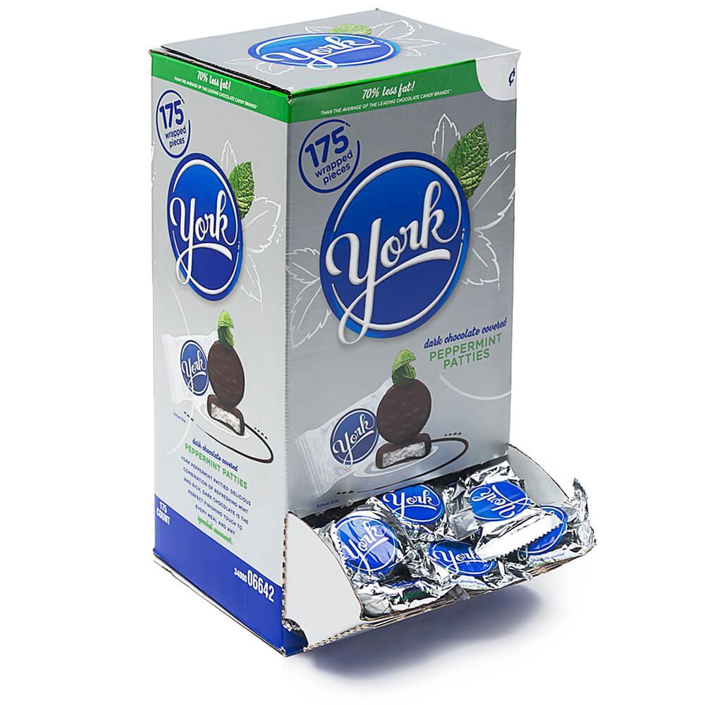 York Peppermint Patties Snack Size Packs: 175-Piece Box - Candy Warehouse