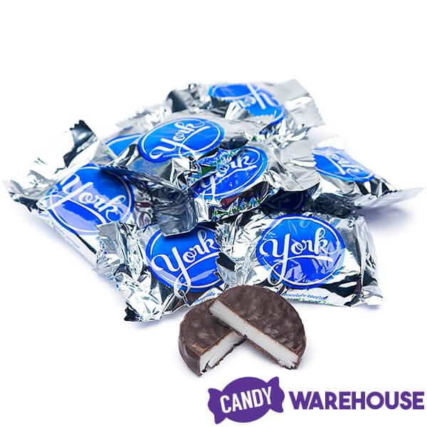 York Peppermint Patties Snack Size Packs: 175-Piece Box - Candy Warehouse