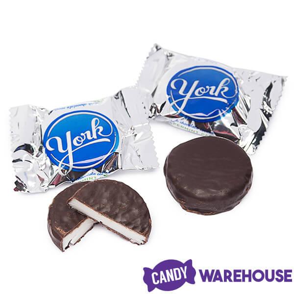 York Peppermint Patties Snack Size Packs: 175-Piece Box - Candy Warehouse