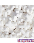 YumJunkie Mini White Candy Crosses: 5LB Bag