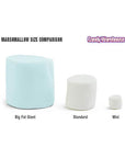 YumJunkie Pastel Blue Big Fat Giant Marshmallows: 25-Piece Bag