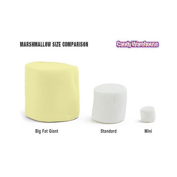 YumJunkie Pastel Yellow Big Fat Giant Marshmallows: 25-Piece Bag - Candy Warehouse