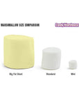 YumJunkie Pastel Yellow Big Fat Giant Marshmallows: 25-Piece Bag