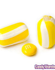 YumJunkie Sassy Cylinders Banana Yellow Striped Hard Candy: 5LB Bag