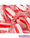 YumJunkie Sassy Cylinders Cherry Red Striped Hard Candy: 5LB Bag - Candy Warehouse