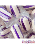 YumJunkie Sassy Cylinders Grape Purple Striped Hard Candy: 5LB Bag