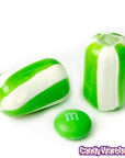 YumJunkie Sassy Cylinders Lime Green Striped Hard Candy: 5LB Bag