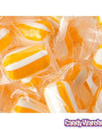 YumJunkie Sassy Cylinders Orange Striped Hard Candy: 5LB Bag