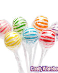 YumJunkie Sassy Spheres Assorted Striped Ball Lollipops: 100-Piece Bag - Candy Warehouse