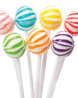 YumJunkie Sassy Spheres Assorted Striped Ball Lollipops - Petite: 400-Piece Bag