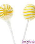 YumJunkie Sassy Spheres Banana Yellow Striped Ball Lollipops: 100-Piece Bag