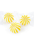 YumJunkie Sassy Spheres Banana Yellow Striped Candy Balls: 5LB Bag