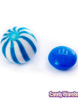 YumJunkie Sassy Spheres Blueberry Blue Striped Candy Balls - Petite: 5LB Bag