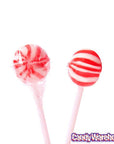 YumJunkie Sassy Spheres Cherry Red Striped Ball Lollipops - Petite: 400-Piece Bag - Candy Warehouse