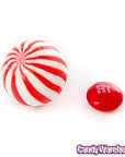 YumJunkie Sassy Spheres Cherry Red Striped Candy Balls: 5LB Bag - Candy Warehouse