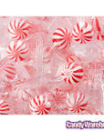 YumJunkie Sassy Spheres Cherry Red Striped Candy Balls - Petite: 5LB Bag - Candy Warehouse