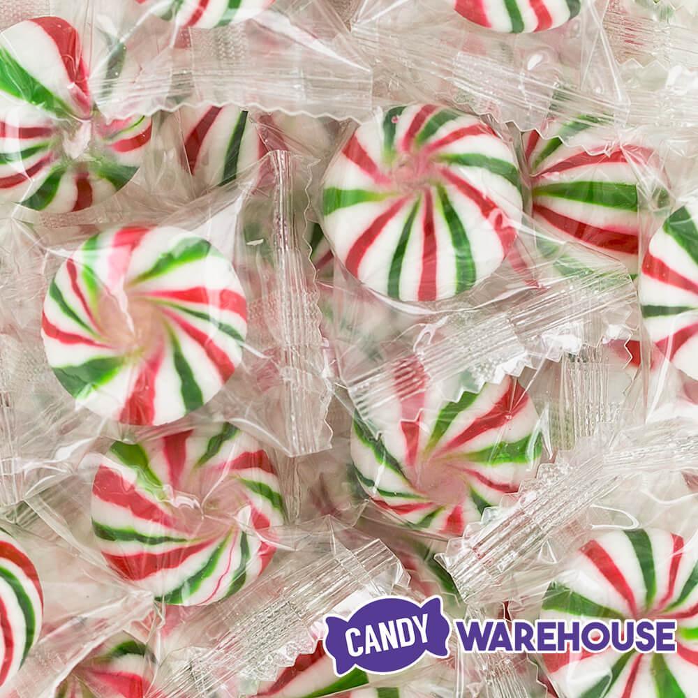 YumJunkie Sassy Spheres Christmas Striped Hard Candy Balls: 5LB Bag - Candy Warehouse