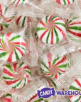 YumJunkie Sassy Spheres Christmas Striped Hard Candy Balls: 5LB Bag