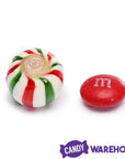 YumJunkie Sassy Spheres Christmas Striped Hard Candy Balls - Petite: 5LB Bag - Candy Warehouse