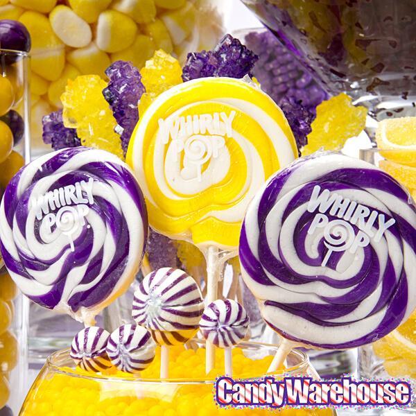 YumJunkie Sassy Spheres Grape Purple Striped Ball Lollipops - Petite: 400-Piece Bag - Candy Warehouse