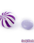 YumJunkie Sassy Spheres Grape Purple Striped Candy Balls - Petite: 5LB Bag