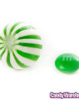 YumJunkie Sassy Spheres Lime Green Striped Candy Balls: 5LB Bag - Candy Warehouse