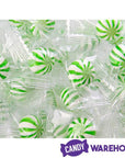 YumJunkie Sassy Spheres Lime Green Striped Candy Balls - Petite: 5LB Bag - Candy Warehouse