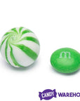 YumJunkie Sassy Spheres Lime Green Striped Candy Balls - Petite: 5LB Bag - Candy Warehouse