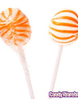 YumJunkie Sassy Spheres Orange Striped Ball Lollipops: 100-Piece Bag