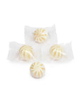 YumJunkie Sassy Spheres Pineapple White Striped Candy Balls - Petite: 5LB Bag