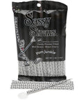 YumJunkie Sassy Straws Candy Powder Filled Mini Straws - Black Cherry: 50-Piece Bag