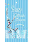 YumJunkie Sassy Straws Candy Powder Filled Mini Straws - Blue Raspberry: 50-Piece Bag - Candy Warehouse