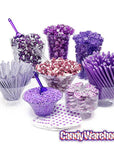 YumJunkie Sassy Straws Candy Powder Filled Mini Straws - Grape: 50-Piece Bag - Candy Warehouse