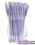 YumJunkie Sassy Straws Candy Powder Filled Mini Straws - Grape: 50-Piece Bag - Candy Warehouse