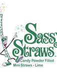 YumJunkie Sassy Straws Candy Powder Filled Mini Straws - Lime: 700-Piece Box - Candy Warehouse