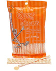 YumJunkie Sassy Straws Candy Powder Filled Mini Straws - Orange: 50-Piece Bag - Candy Warehouse