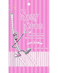 YumJunkie Sassy Straws Candy Powder Filled Mini Straws - Strawberry: 50-Piece Bag