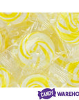 YumJunkie Sweet Suns Yellow Swirl Hard Candy Circles: 30-Piece Jar - Candy Warehouse