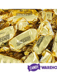 Zazers Gold Foiled Peach Chewy Candy: 1LB Bag - Candy Warehouse