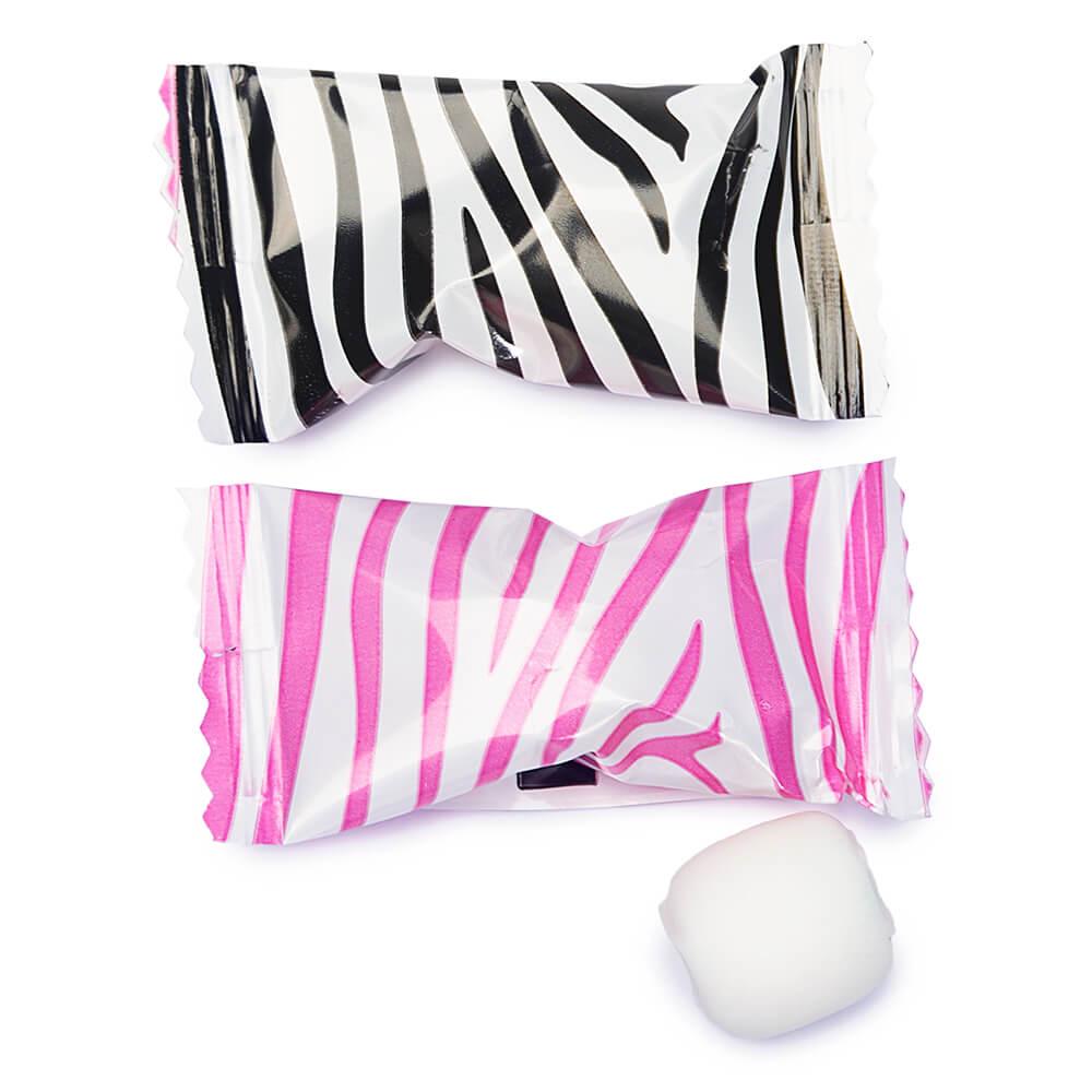 Zebra Prints Wrapped Butter Mint Creams: 300-Piece Case - Candy Warehouse