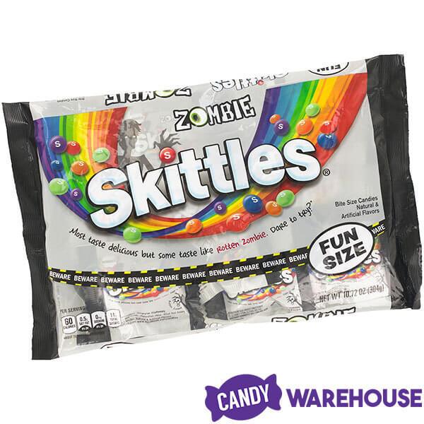 Zombie Skittles Candy Fun Size Packs: 20-Piece Bag - Candy Warehouse